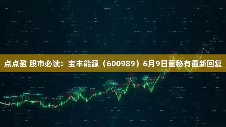 点点盈 股市必读：宝丰能源（600989）6月9日董秘有最新回复